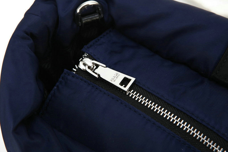 2014 Prada bomber fabric tote bag BN2617 royabl blue - Click Image to Close